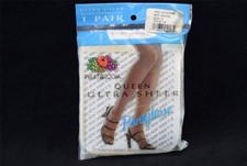 VTG Fruit of the Loom Pantyhose Ultra Sheer Queen 3x-4x 170-240 lbs Off White