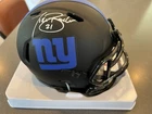 Tiki Barber Autographed New York Giants Eclipse, Mini Helmet JSA COA