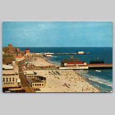 Postcard Atlantic City NJ Boardwalk Beach Ocean View