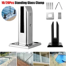 Stainless Steel Glass Railing Clamps For Spigots Post Balustrade Pool Fencing