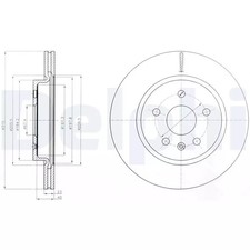 Bremssatz (2 Bremsscheiben) DELPHI BG4190 OPEL INSIGNIA 2.0 CDTI (68)