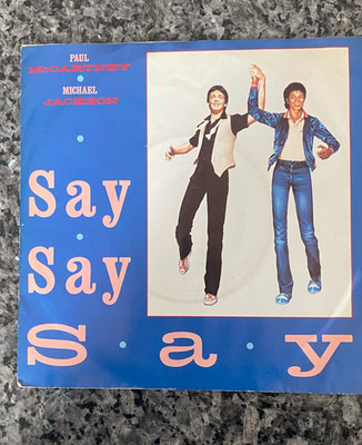 PAUL McCARTNEY MICHAEL JACKSON [7''Single] Say Say Say - TOP