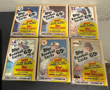 Lot Of 6 Sealed 1987 Topps Baseball Cello Packs New