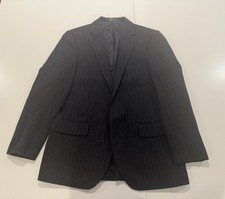 J.Crew Ludlow Aldridge 40R Navy Pinstripe Wool Blazer Sport Coat Mallalieus