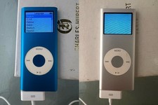 Apple iPod Nano 2nd Generation A1199 4GB Blue Silver - MP3 Player - Parts/Repair
