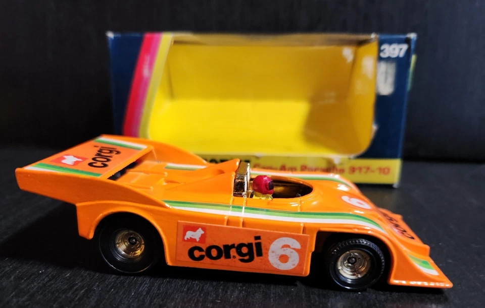 CORGI TOYS 397 PORSCHE CAN-AM 917-10 DIECAST VINTAGE 1973 IN ORIGINAL BOX - Image 4 of 4