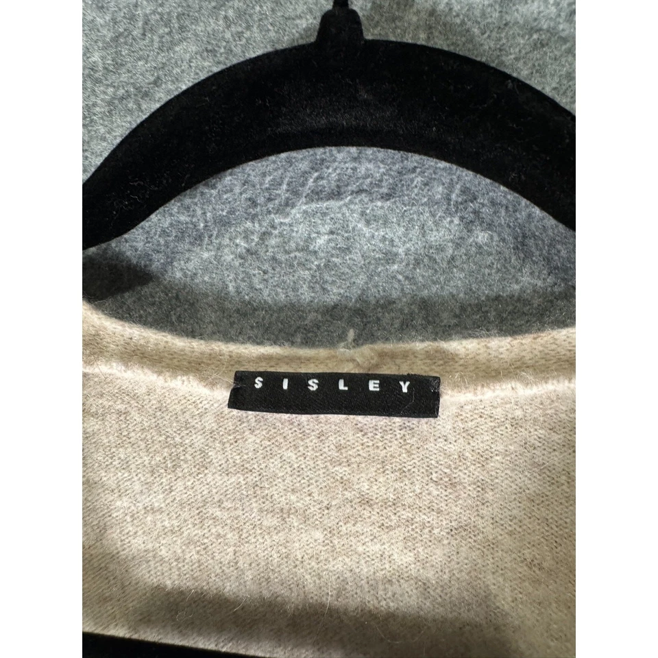 Suéter Sisley Mujer Mediano Lana Cuello en V Elastizado Ligero Silencioso Lujo Foto 2 de 4