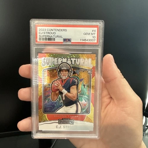 2023 Panini Contenders C.J. Stroud Supernatural Rookie RC #4 Texans PSA 10