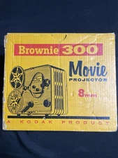 Vintage Kodak Brownie 300 8mm Movie Projector with Original Box Runs