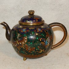 景泰蓝古董日本茶壶| eBay