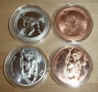 Combo Deal - 1 oz Silver & Copper Zombucks World Kangaruin and Pandamonium!