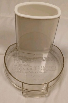 Cuisinart Little Pro DFP-3 Food Processor Work Bowl Lid Part DLC-504TX w/ Pusher