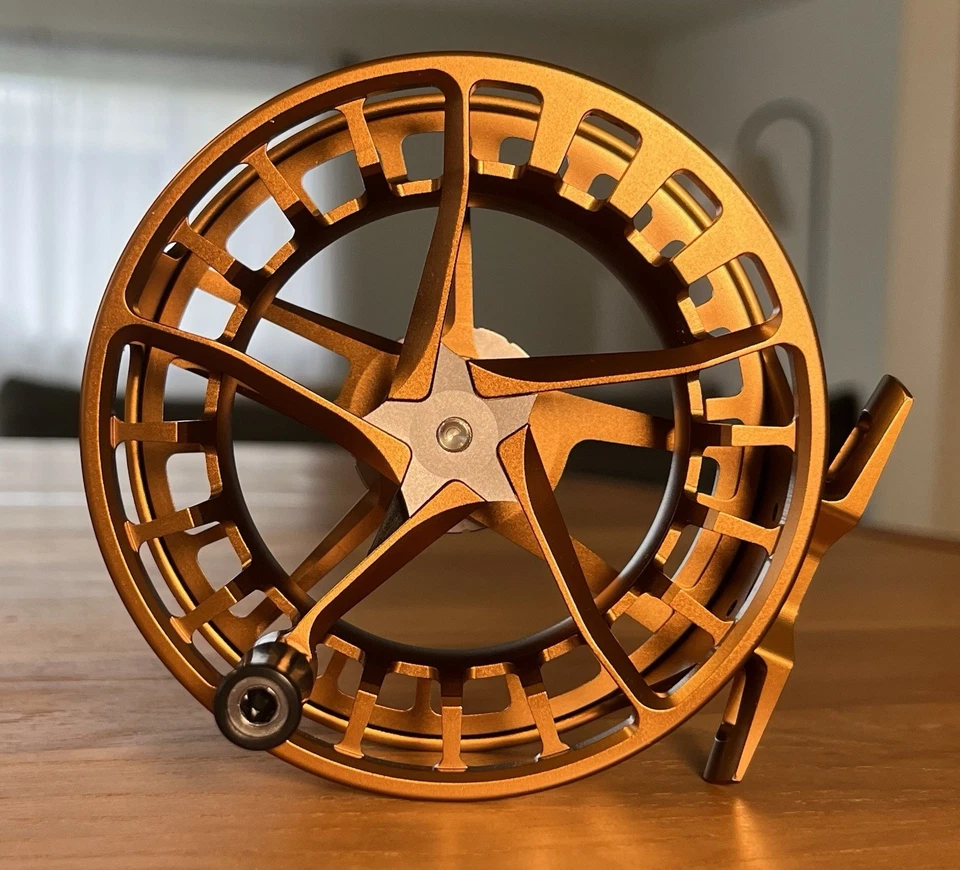 CARRETE DE PESCA CON MOSCA LAMSON LITESPEED F -5+ EN WHISKY, NUEVO, SIN REGISTRAR Foto 4 de 4