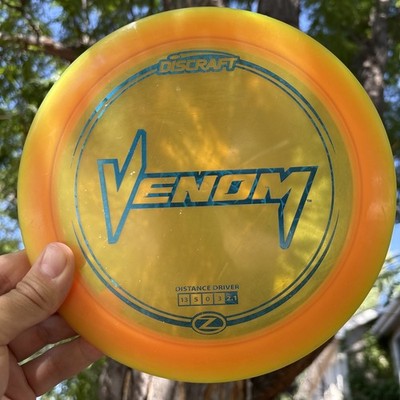 Discraft Z Line Venom - Orange W/ Blue Stamp - 172g Scaled Distance Driver Used