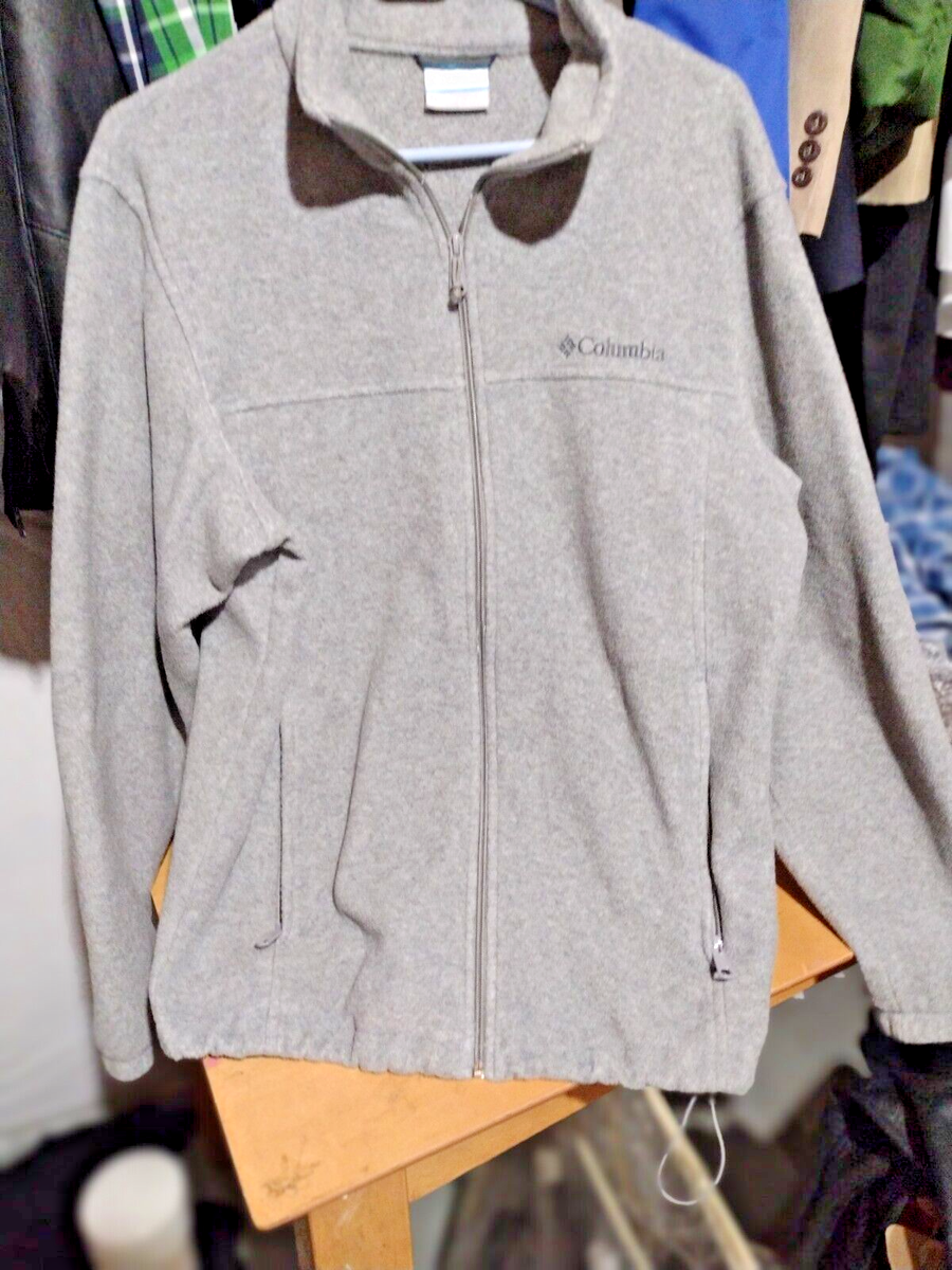 Columbia Men's Flattop Ridge Full-Zip Fleece Jacket Gray