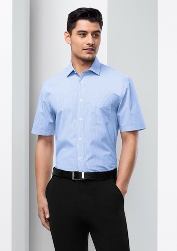 BIZ COLLECTION Mens Euro Short Sleeve Shirt S812MS MENS LEISURE/CORPORATE - Picture 2 of 10