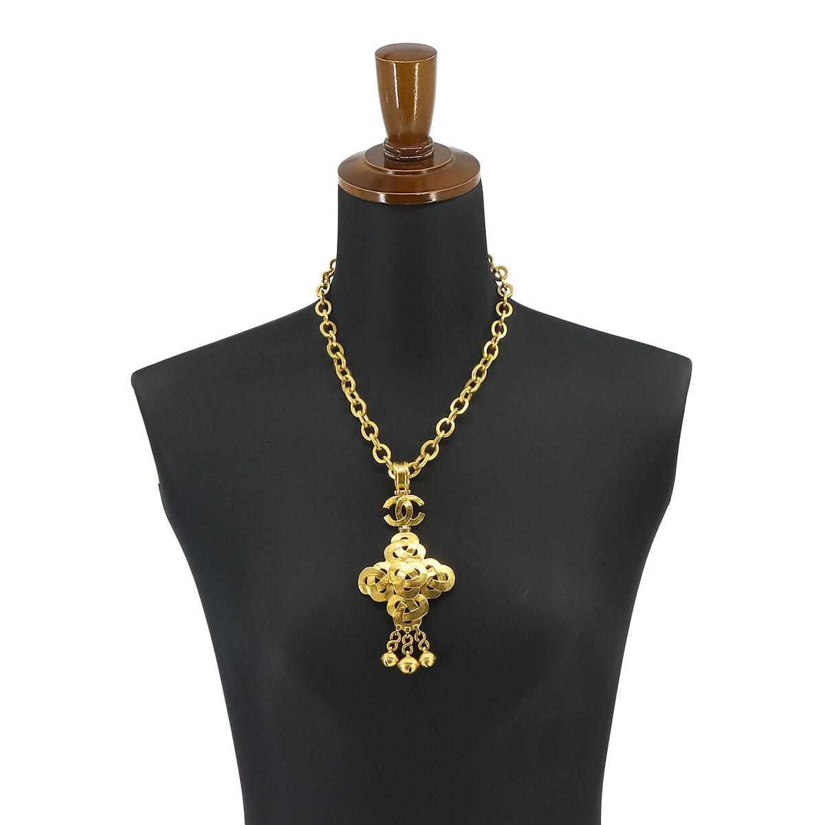 アクセサリー Chanel Gold Tone Bell & CC Charm Pendant Chanel