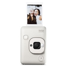 Fujifilm INSTAX Mini LiPlay 2-in-1 Hybrid Instant Camera Misty White 