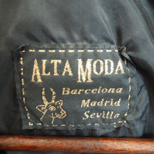 Alta Moda Leather Jacket Mens Medium Matrix Gothic Long Overcoat Made in Spain - Picture 4 of 22
