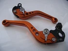 KTM  625 SMC CNC levers set short orange alloy and chrome adjusters DB12/C31