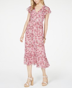 michael kors floral midi dresses
