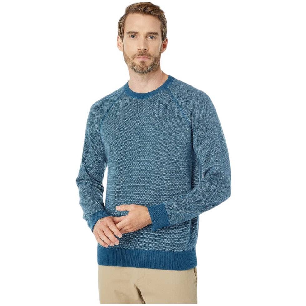 Vince NWT Birdseye Raglan Long Sleeve Crew Sweater Size XL Wool Cashmere  Blue
