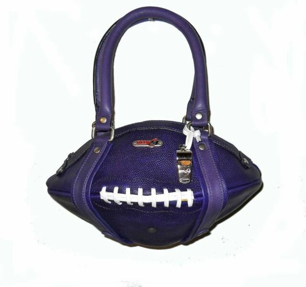 Red24 Purple Leather Football Purse Hand Bag Whistle Vikings Ravens NFL for sale online eBay