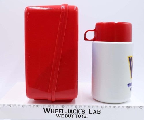 Hulk Hogan Superstars NEW Thermos Plastic Lunchbox Vintage 1989 WWF Titan Sports - 第 3/8 張圖片