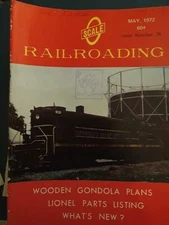 Scale Railroading Magazine May 1972 Good condition