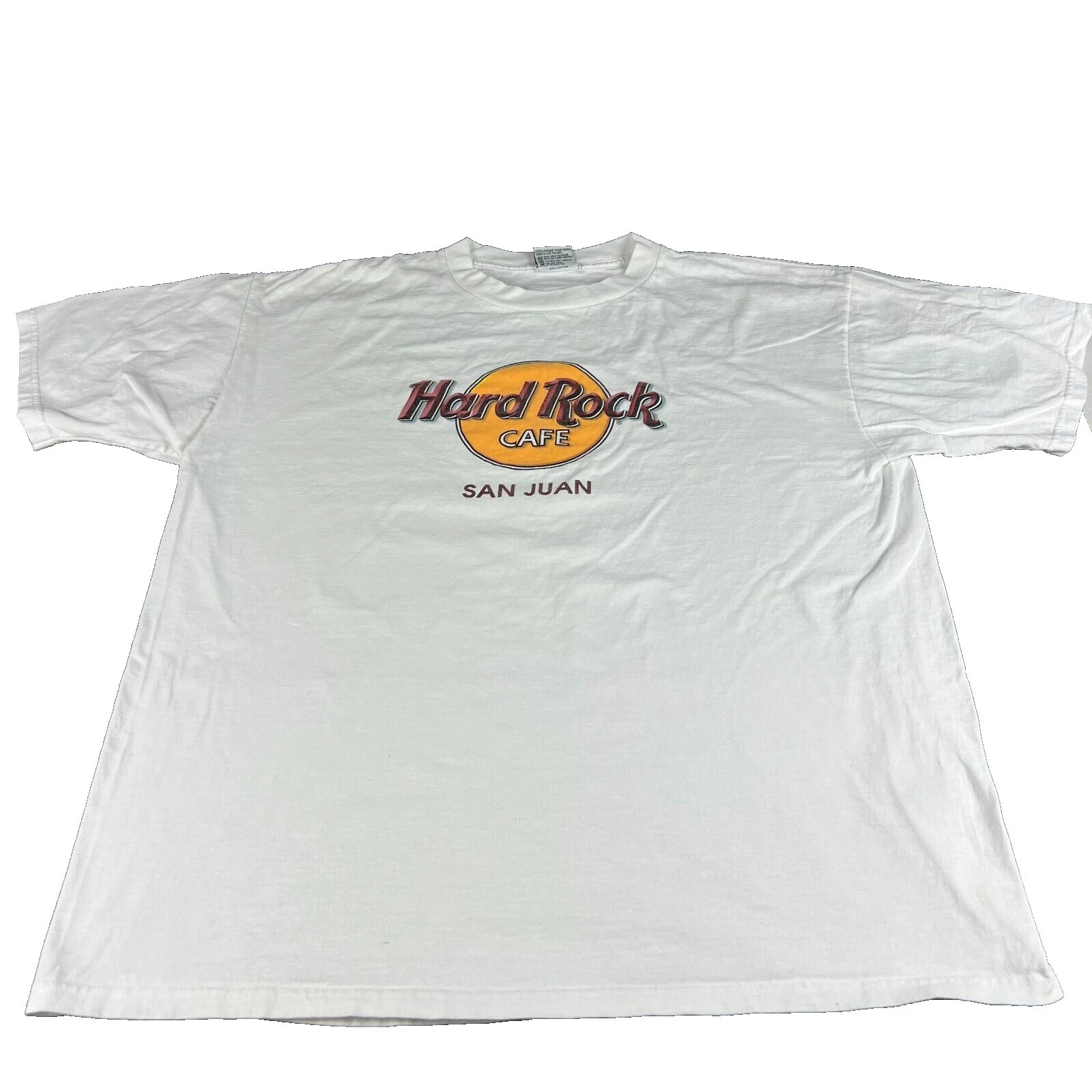 Hard Rock Cafe男式白色XL码衬衫