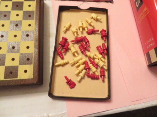 Vintage Allan Troy Chess set & Book-Strategy&Tactics2/3 Drueke The Red and White - Picture 3 of 4
