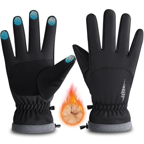 Waterproof Windproof Winter Gloves for Women & Men - Cold Weather Warm Touchscreen  -image