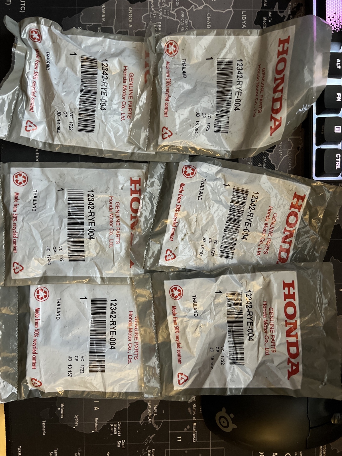 Genuine Honda 6 Spark Plug Tube Seal 12342RYE004 eBay