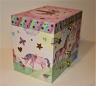 MUSICAL Jewelry BOX w/2 Drawers by JEWELKEEPER w/UNICORN Glitter Rainbow & Star  — photo 6