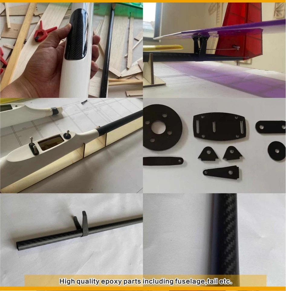 VP-HC VP-2600 BALSA WOOD KIT 2.6m (102 in.) SPAN e-GLIDER W/COMP.BOOM + PWR PACK - Image 4 of 4