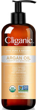16 oz Organic Argan Oil with Pump   100 Pure, Bulk Size for Hair, Face  Skin C