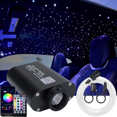 Led Bluetooth 16 W Rgbw Luz De Fibra Optica Kits De Techo De Estrella 550Pcs