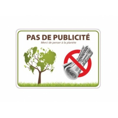 Cartello In Alluminio STOP PAS DE PUS MERCI - 18x25 Cm, 20x30, 25x35, 10x20, 20x20