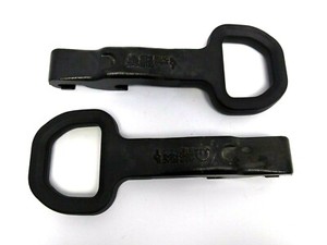 2019 2025  Dodge RAM 2500 3500 Front Tow Hooks BLACK OEM 68349551AC