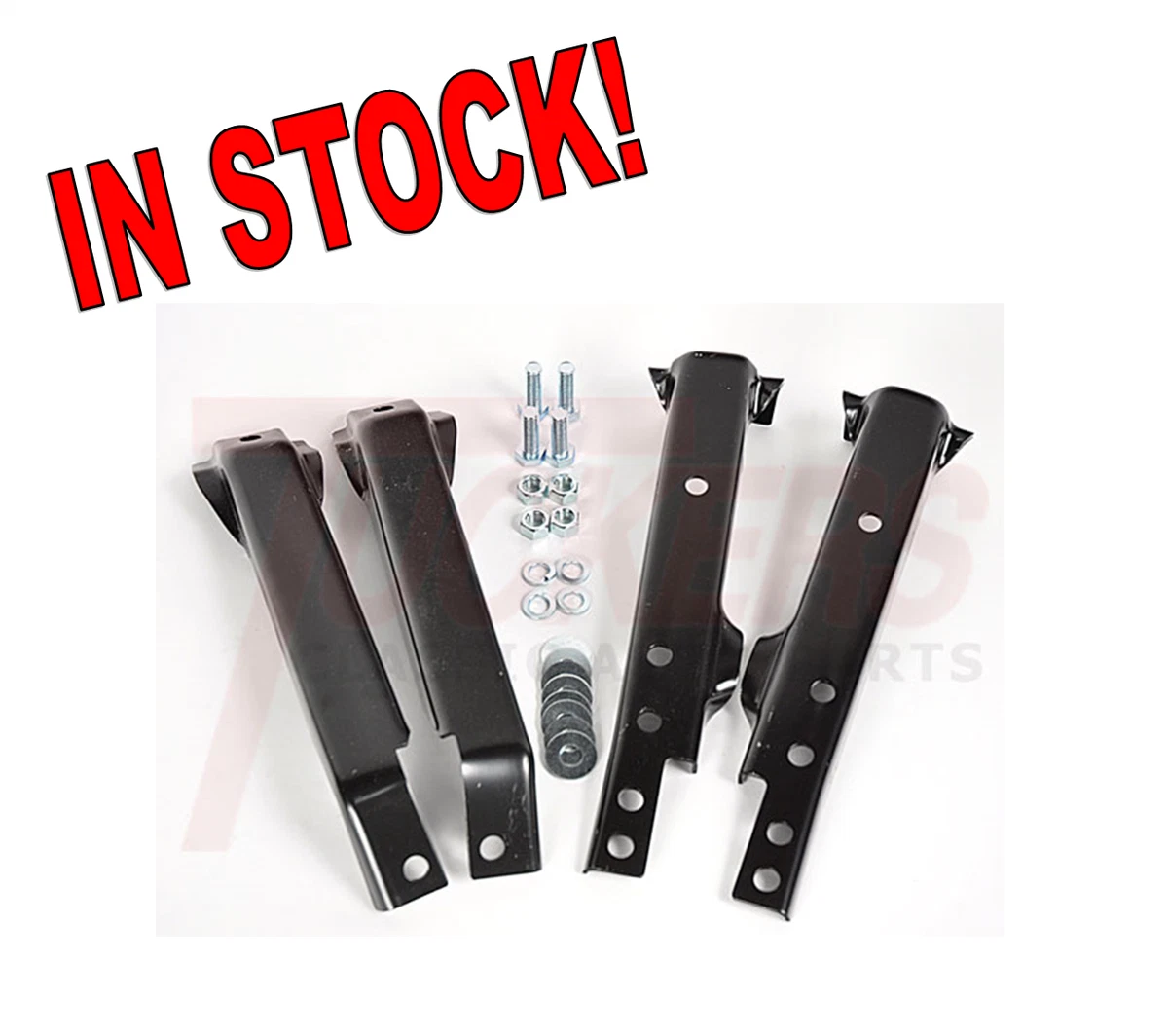 Kit De Soportes De Parachoques Trasero Para Chevy/GMC Fleetside 1963-1966, Acero Con Recubrimiento EDP