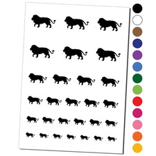 Lion Solid Temporary Tattoo Water Resistant Set