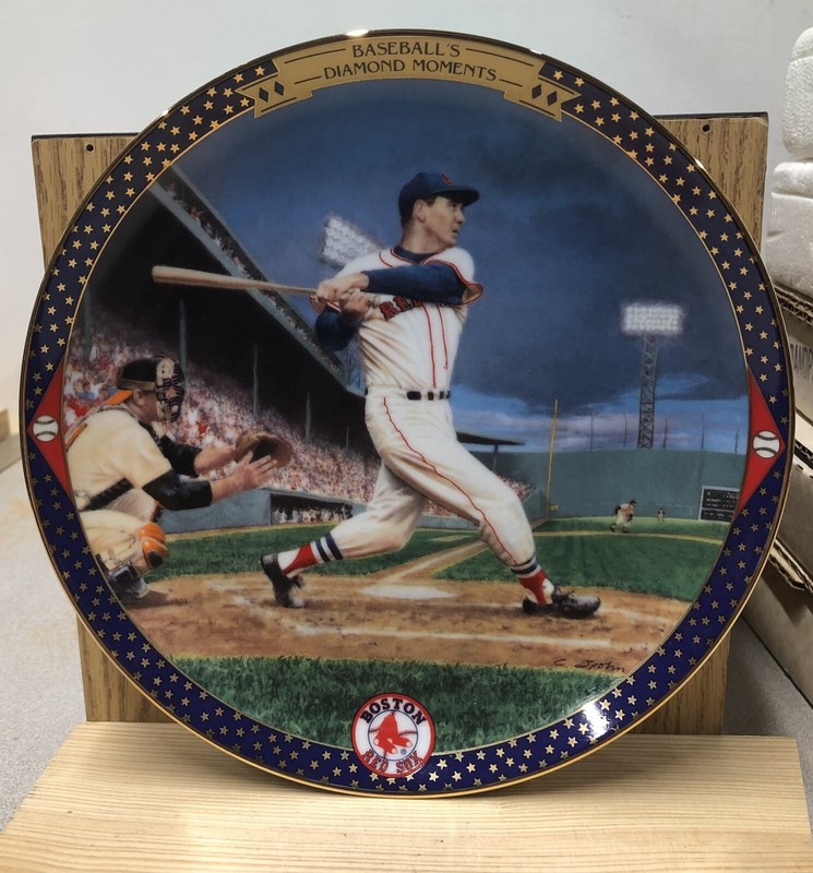 Ted Williams "Last Time At Bat" 1995 Bradford Exchange Collectors Plate