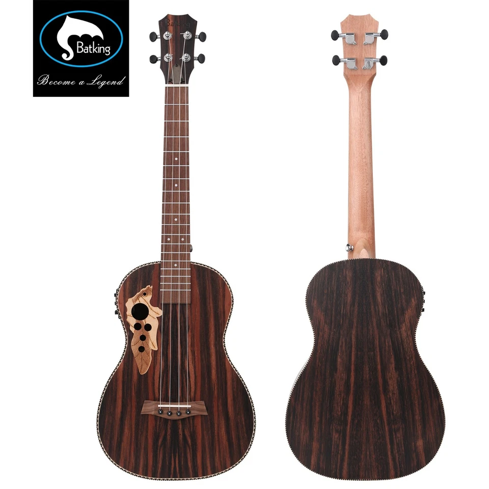 26'' Tenor Acoustic Electric Ukulele Blackwood Ukelele Uke/Truss Rod With EQ - Image 2 of 4