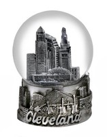 Cleveland Ohio Snow Globe Silver 65mm, New, Free Shipping on sale Cleveland Ohio Snow Globe Silver 65mm, New, Free Shipping on sale