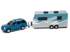 Johnny Lightning 1:64 Diecast Cars 2 Pack Set '05 Cadillac Escalade & Camper 14A