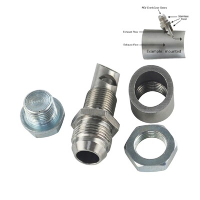 Body Kits For Ford E-150 PQY Racing Exhaust Vacuum Scavenger Kit & Catch Can - 304 Stainless Steel, Universal E-VAC Fitting Exhaust Vacuum Catch Can Kit - Foto 10