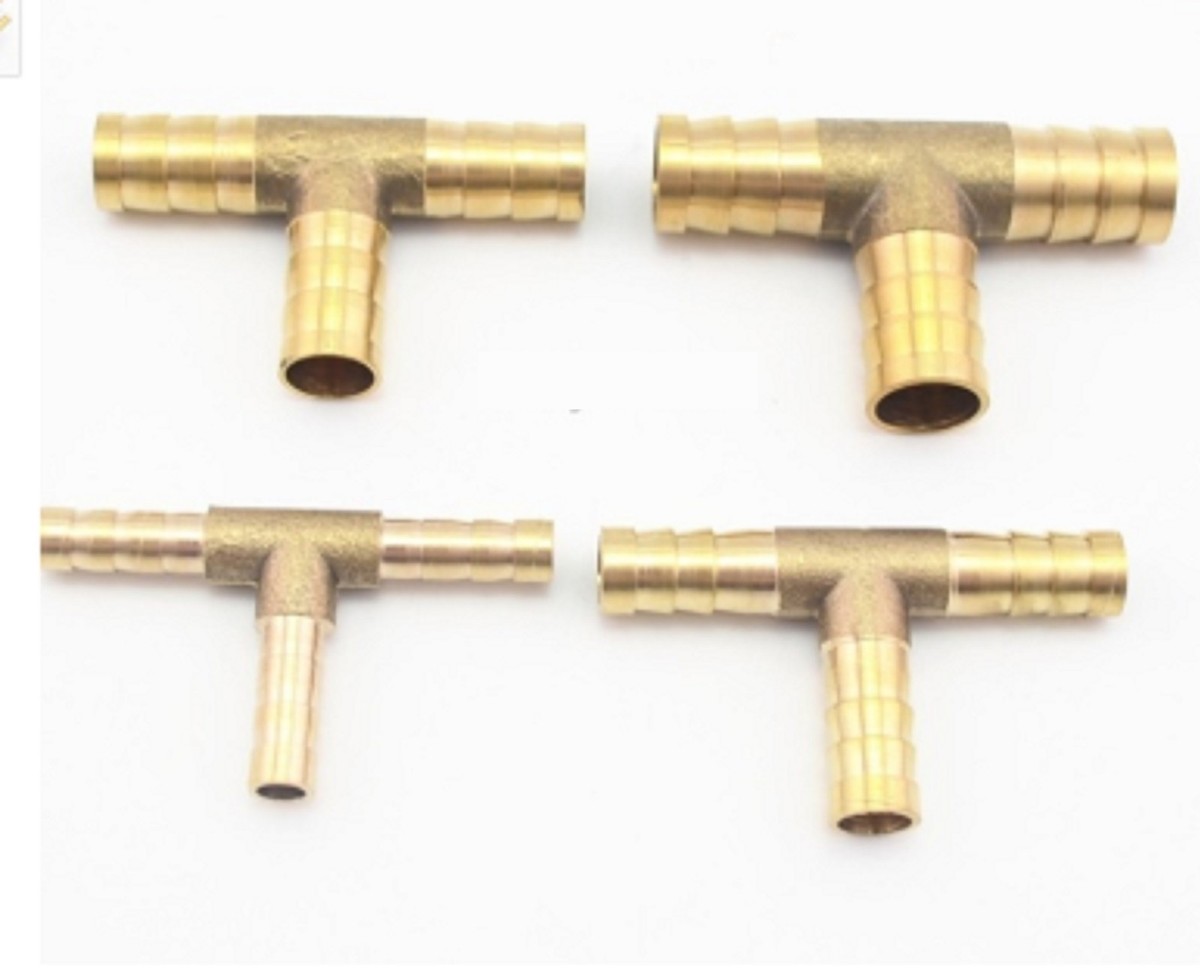 4mm Hose Barb Tail To 1/4" BSP Male Thread Straight Brass Connector Fitting UK E - Foto 7