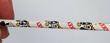 Disney Mickey Mouse Pencil Playing Baseball Made in USA Vintage White BL
