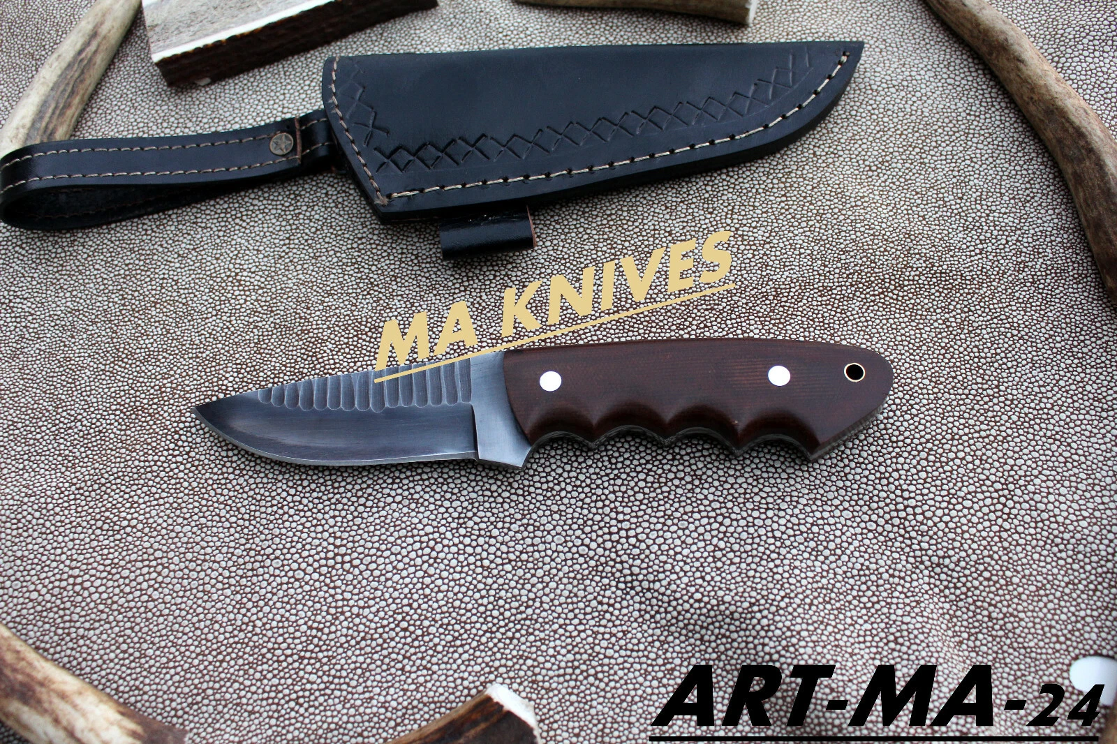 HANDMADE HUNTING-SKINNING-CAMPING EVERY DAY BUSH CRAFT 1095 HIGH CSRBONE STEEL