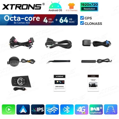 XTRONS QDB10X3UNL AUTORADIO GPS BMW X3 E83 Android 14 WiFi 4G CARPLAY AUTO 10.25 - Picture 15 of 15
